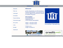 Tablet Screenshot of hr-immobilien.de